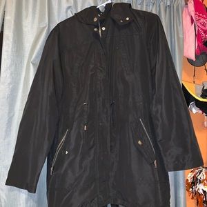 Black Light Rain Coat/windbreaker